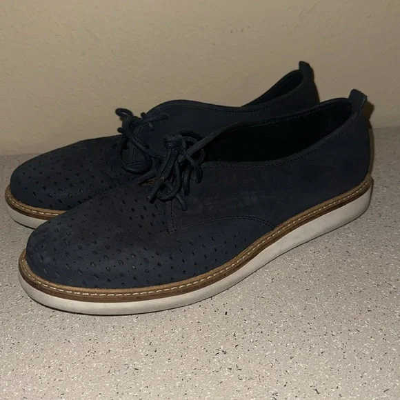 Clark’s‎ Women’s Artisan Navy Nubuck Glicks Resetta Shoes Size 8 - Picture 5 of 9